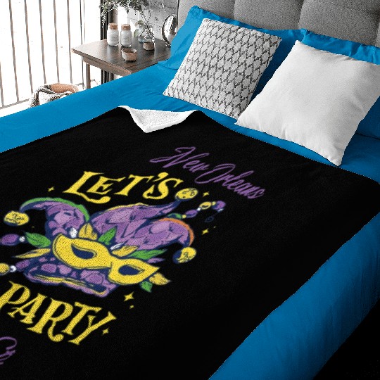 Mardi Gras Bourbon Street New Orleans Souvenir Lou Baby Blankets