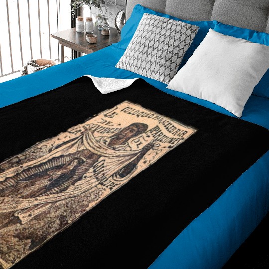 St Juan Diego Our Lady of Guadalupe Vintage Mary C Baby Blankets