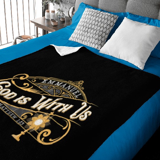 God With Us Emmanuel Matthew Eucharist Adoration C Baby Blankets