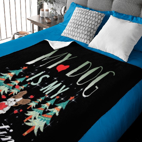 My dog is my Valentine Baby Blankets