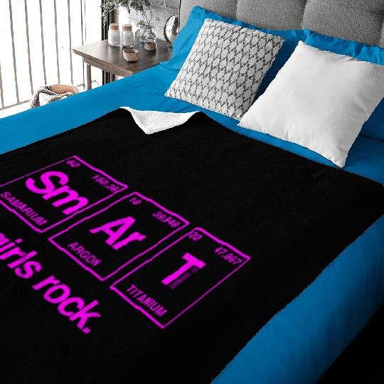 SMART GIRLS ROCK - Elements Periodic Table Baby Blankets