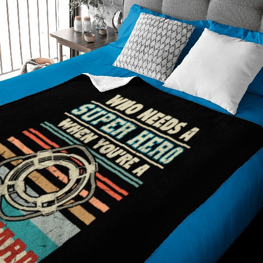 Who Needs A Super Hero Lifeguard Baby Blankets