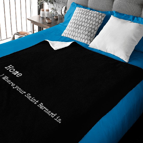 Saint Bernard Home Definition Baby Blankets