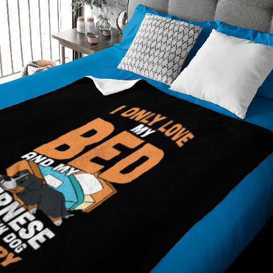 I Only Love My Bed And My Bernese Mountain Dog Baby Blankets