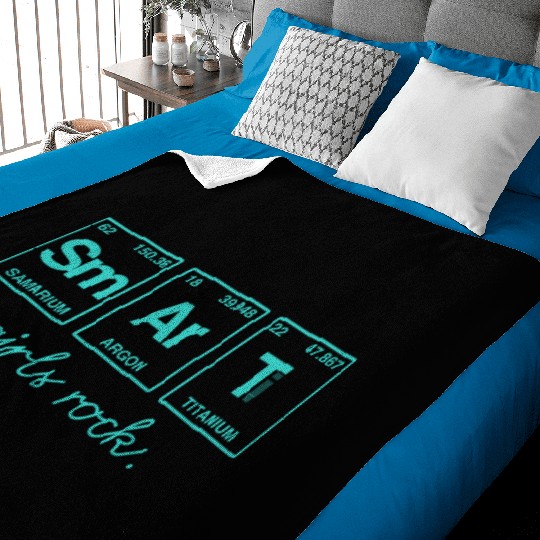SMART GIRLS ROCK - Elements Periodic Table Baby Blankets