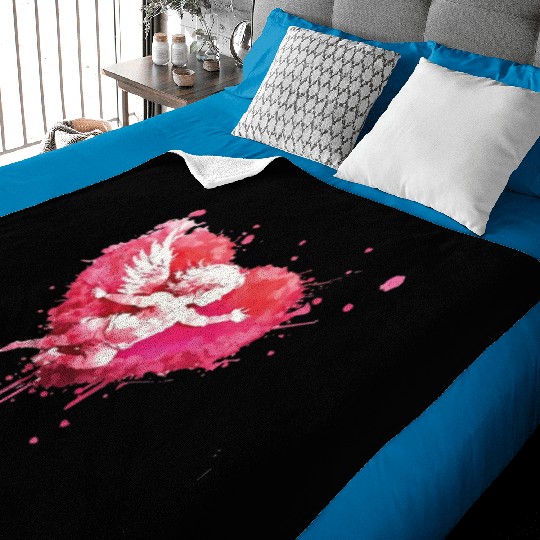 funny Cupid Valentine's Day girls Baby Blankets