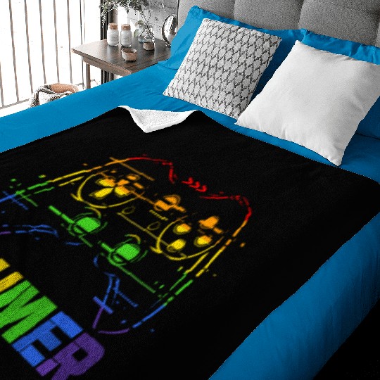 Gaymer LGBT Rainbow Flag Baby Blankets