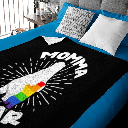 Momma Bear, LGBT Mom Baby Blankets