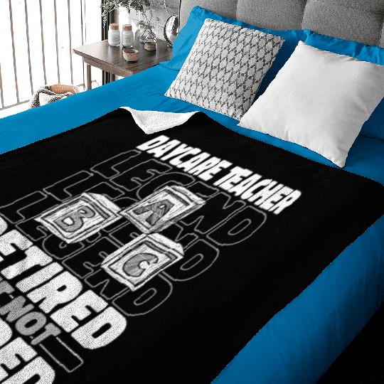 Daycare Teacher Retired Baby Blankets