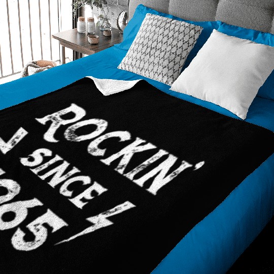 57 Year Old: Classic Rock 1965 57th Birthdayfantas Baby Blankets