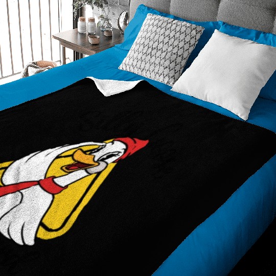 Silly Goose On Board, Sign Silly Goose Funny Yield Baby Blankets