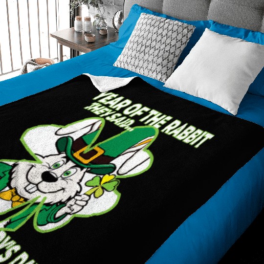 Year of the Rabbit - St. Paddy's Day Baby Blankets