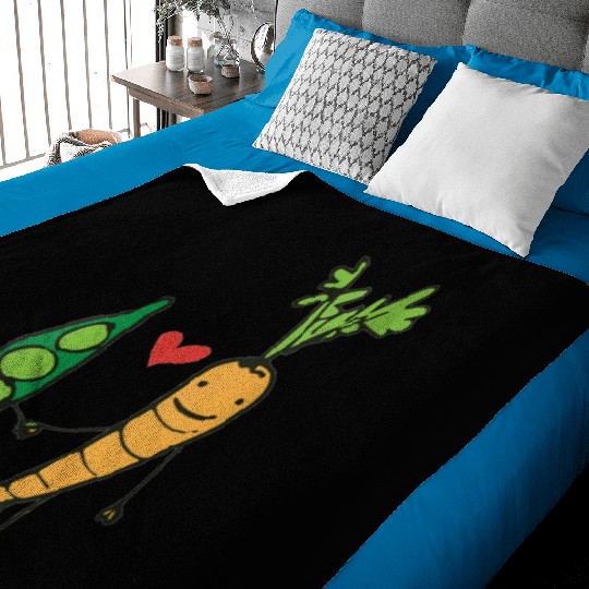 womens carrot and peas v neck Baby Blankets