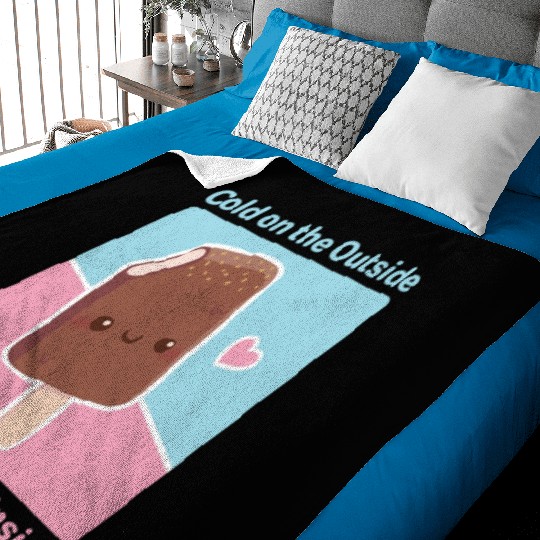 Cold on the Outside Sweet on the Inside Ice cream Baby Blankets