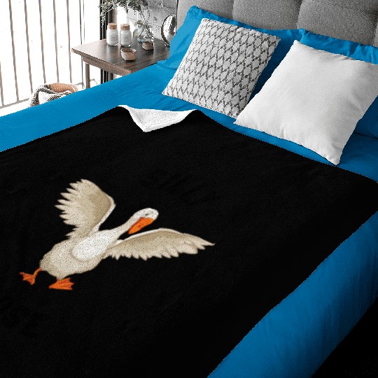 silly goose Baby Blankets