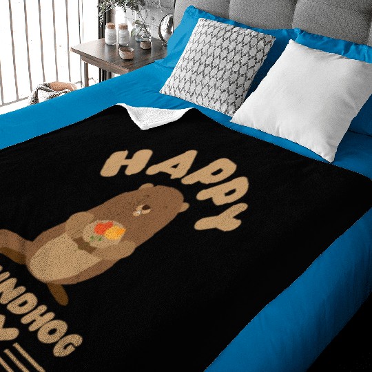 Groundhog Day cute print retro Baby Blankets