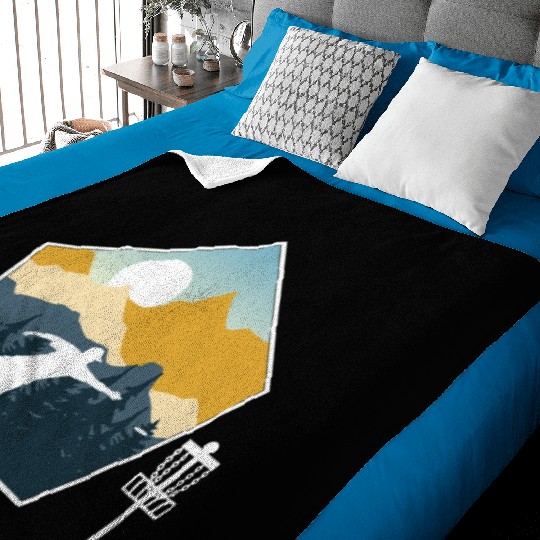 Disc Golf Disc Golfing Ultimate Frisbee Natur Baby Blankets
