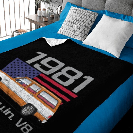 1981 Burnt Orange Baby Blankets