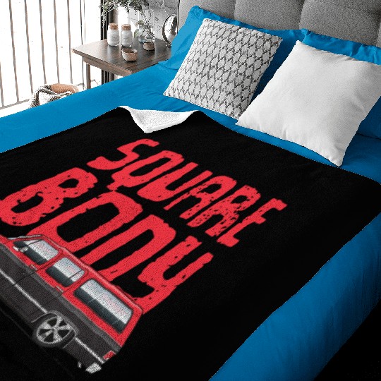 square Cardinal Red Baby Blankets