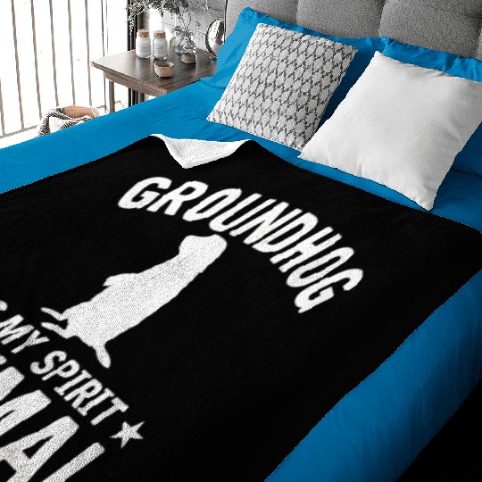Groundhog Is My Spirit Animal Baby Blankets Animal Lover