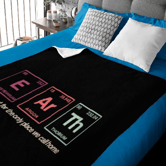 EARTH - written in elements of the periodic table Baby Blankets