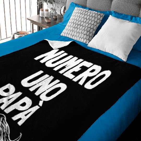 Numero Uno Papa Italian Dad Father's Number 1 Dad Baby Blankets