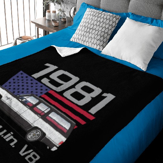 1981 Midnight Black Baby Blankets