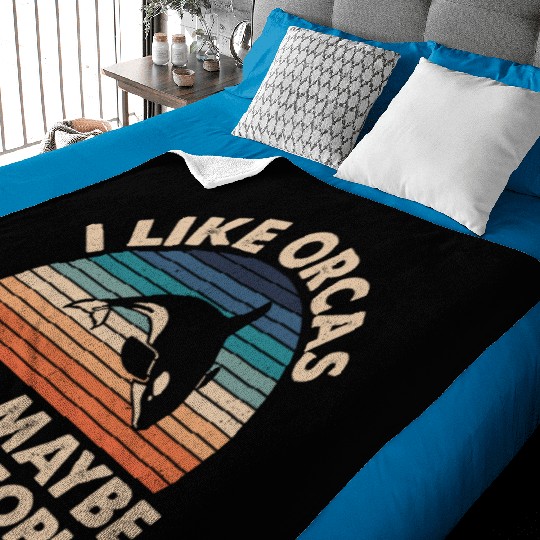 King Orca, Ruler of the Seas Baby Blankets