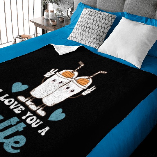 I Love You A Latte Baby Blankets