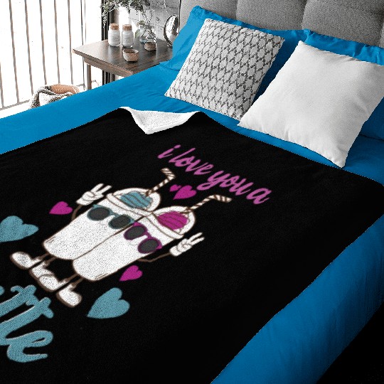I Love You A Latte Baby Blankets