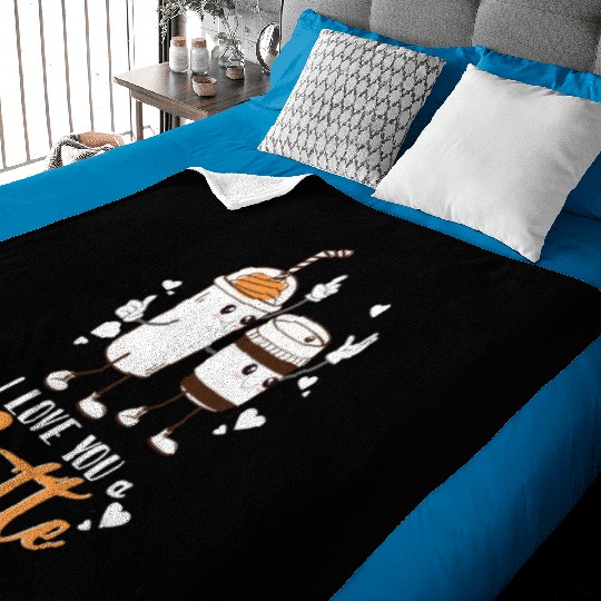 I Love You A Latte Baby Blankets