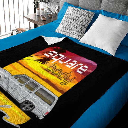 square Light Silver Baby Blankets