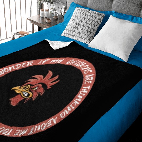 sometimes i wonder if my chickens are thinking Baby Blankets