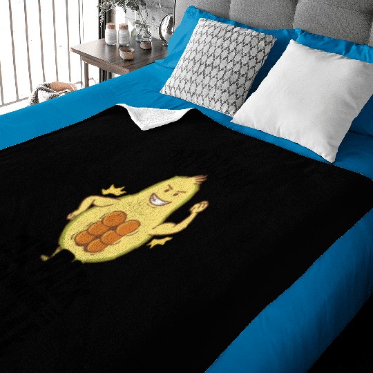 Avocado Bodybuilding Gym Fitness Baby Blankets