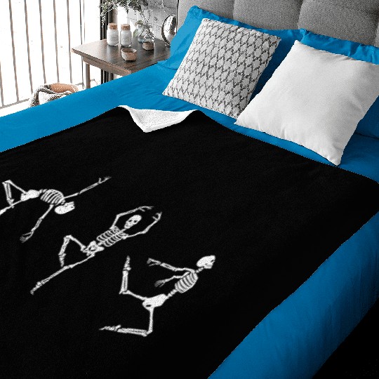 Ballet dancing skeleton Baby Blankets