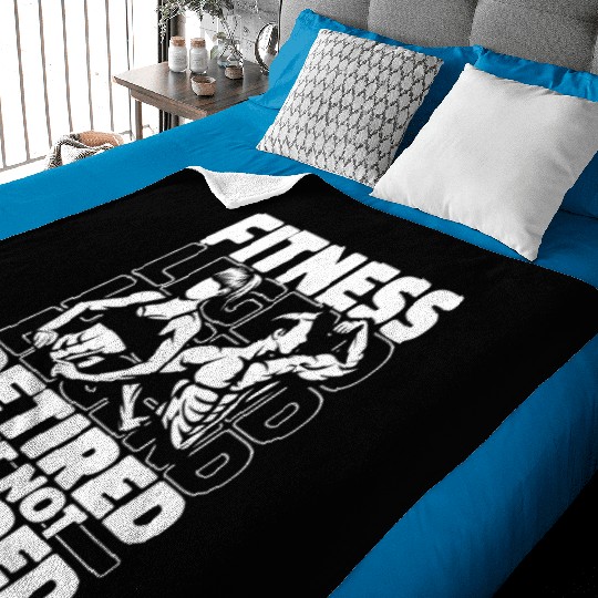 Fitness Workout Gym Retired Baby Blankets