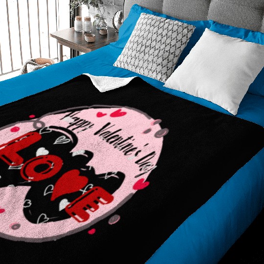 Wearing my heart on my sleeve for Valentine's Day Baby Blankets