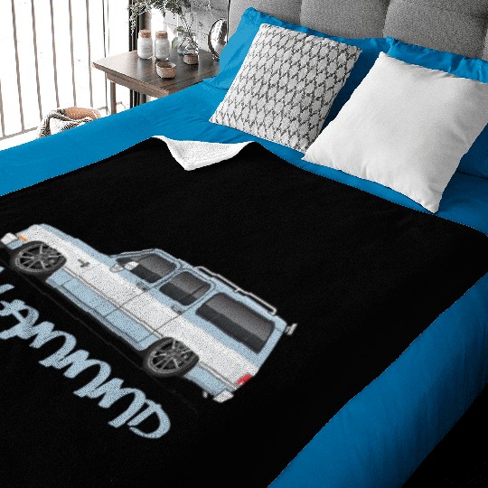 SLAMMMD Light Blue Baby Blankets