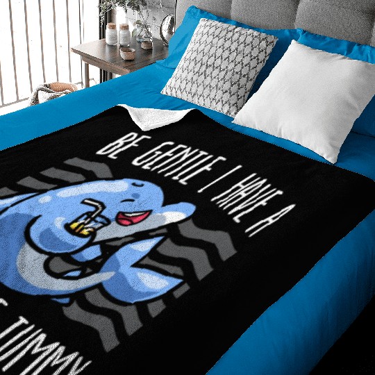 Dolphin Lover Marine Biology Underwater Animal Baby Blankets