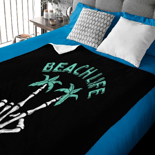Beach Life Peace Streetwear Baby Blankets