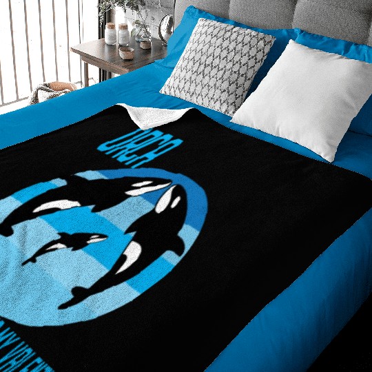 King Orca: Ruler of the Seas Baby Blankets