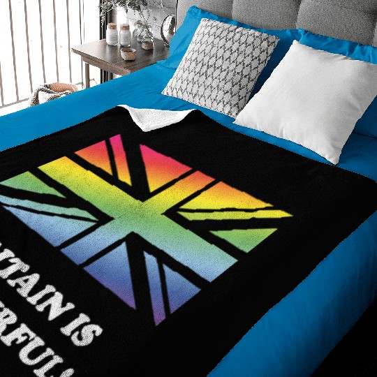 Britain Is Colourful! (Union Jack, United Kingdom) Baby Blankets