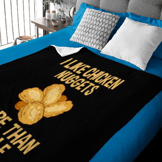 I Like Chicken Nuggets More Than People 2 Baby Blankets