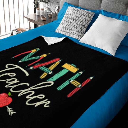 Math Teacher Student School Education Baby Blankets