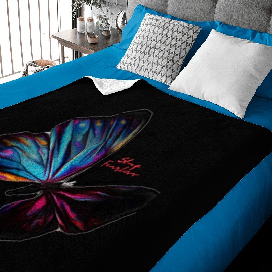 Butterfly Fearless Baby Blankets