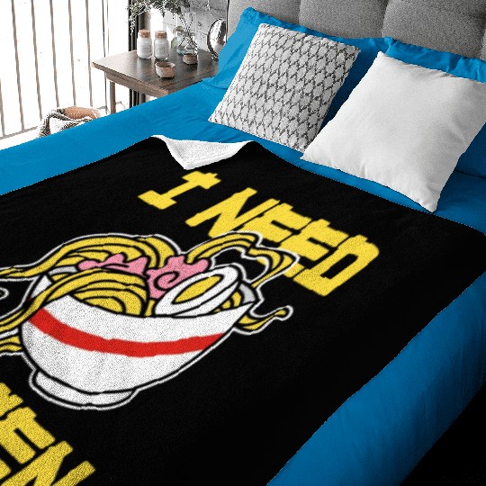 I Need Ramen Baby Blankets