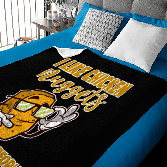 I Like Chicken Nuggets More Than People 4 Baby Blankets