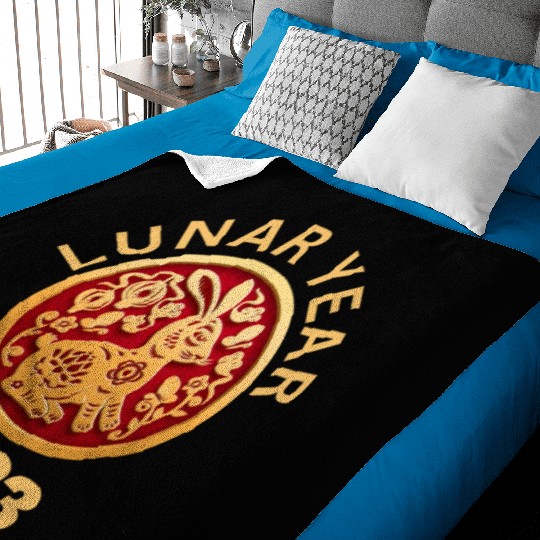 Rabbit Lunar New Year 2023 Baby Blankets