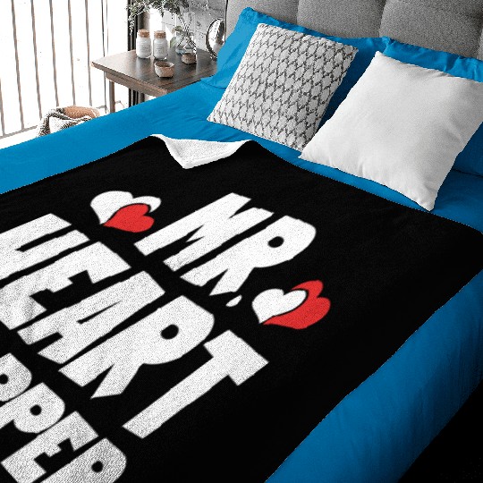 Mr Heart Stopper Funny Boyfriend Valentine's Day Baby Blankets