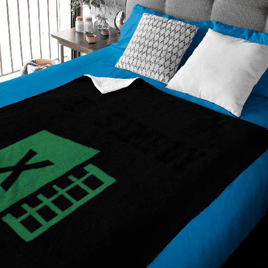 I Simply Excel Funny Accountant Spreadsheets Baby Blankets